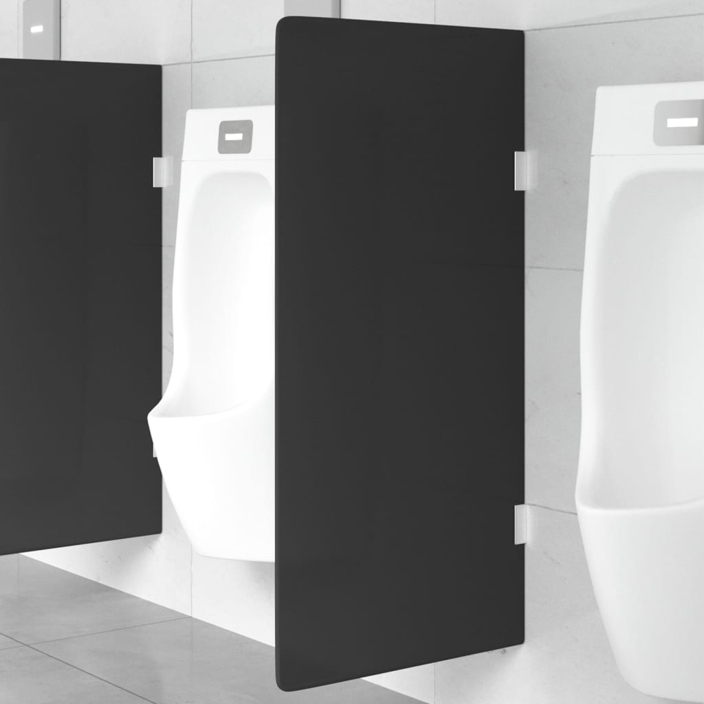 vidaXL Nástenná zástena medzi pisoáre 90x40 cm tvrdené sklo