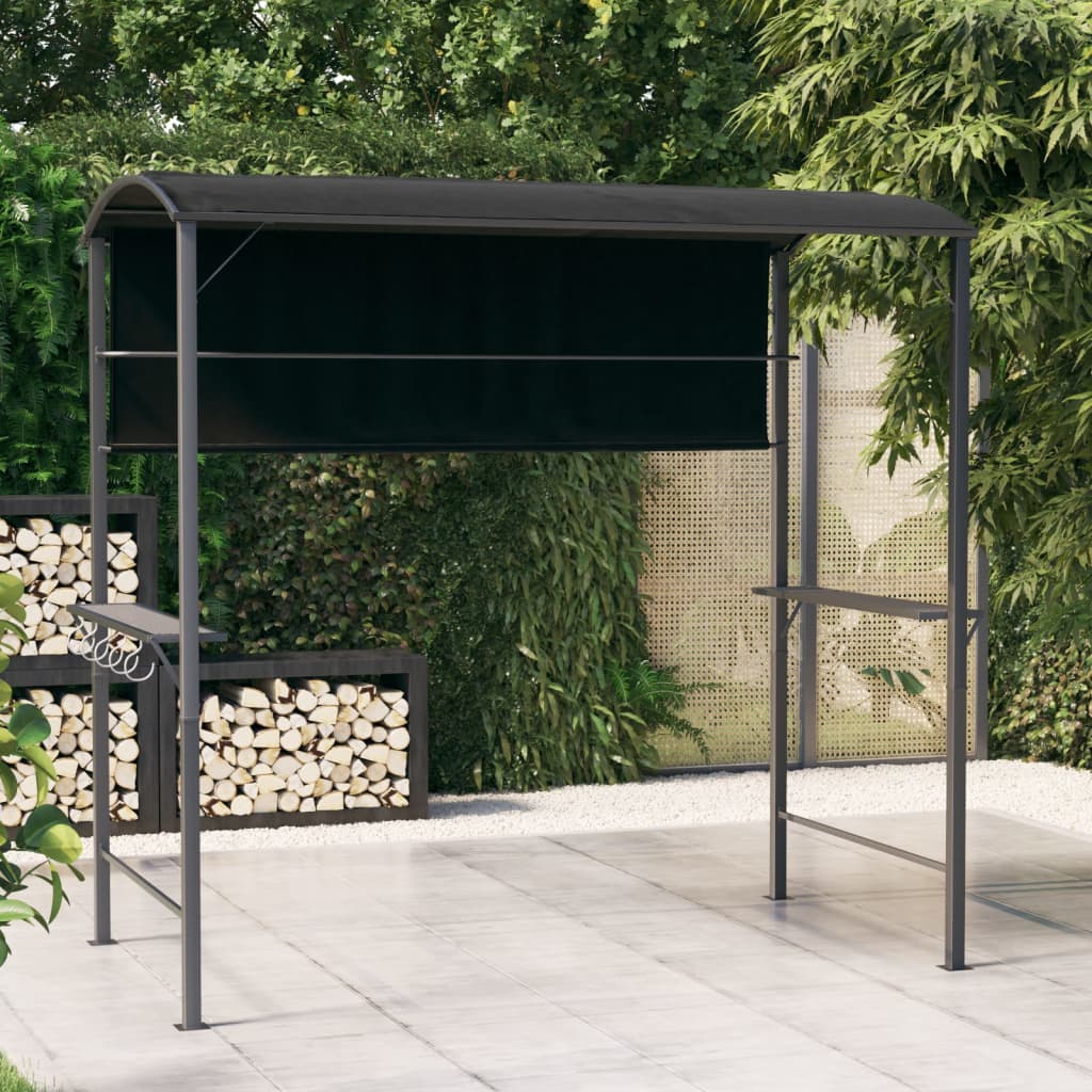 vidaXL Altánok so strechou 220x110x200 cm krémový