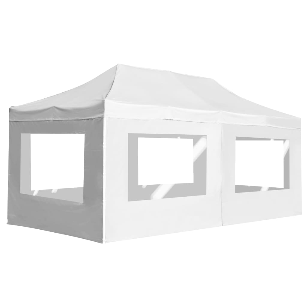 vidaXL Profesionálny skladací stan+steny, hliník 6x3 m, biely