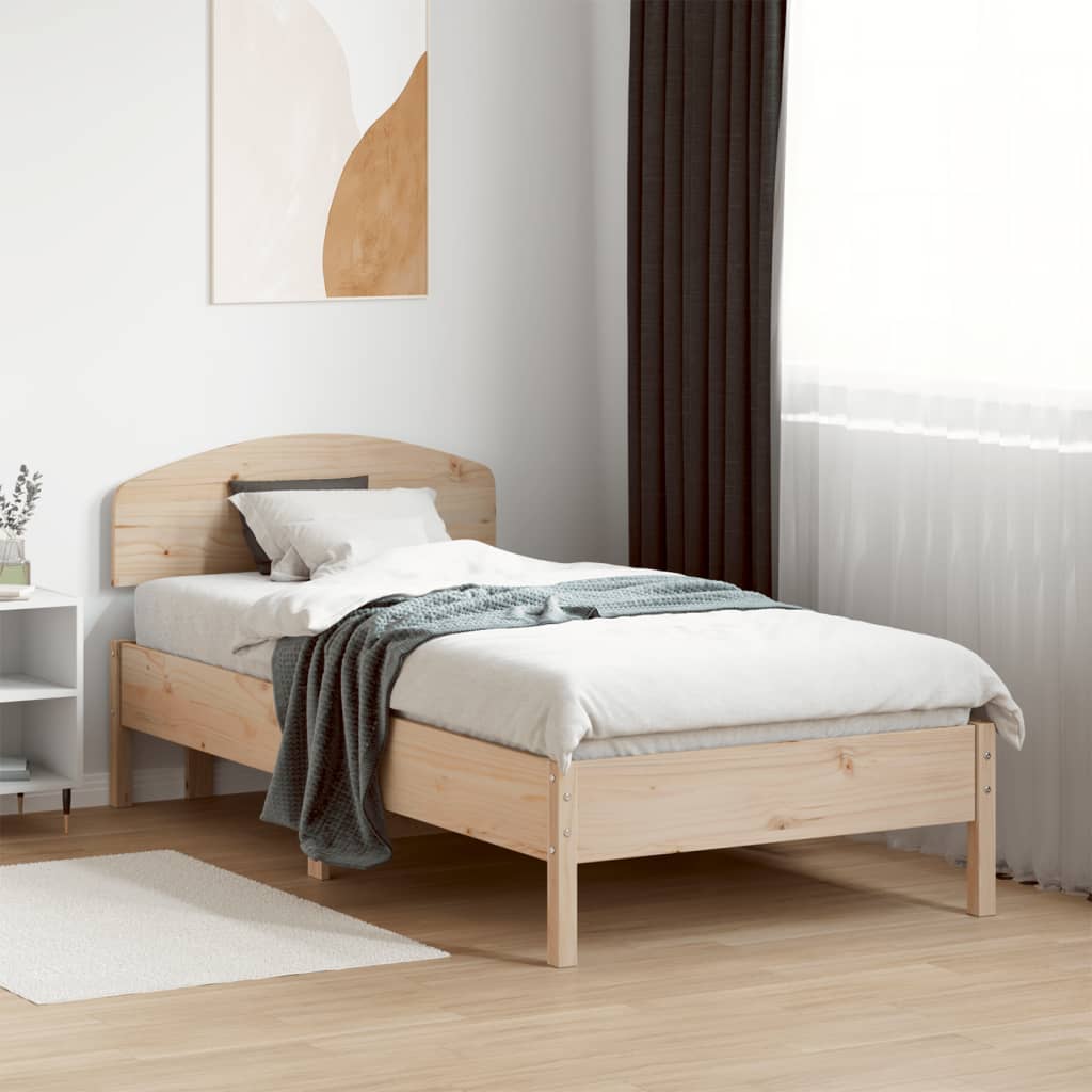 vidaXL Posteľ bez matraca 90x190 cm masívna borovica
