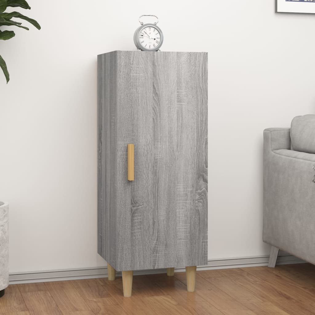 vidaXL Komoda sivý dub sonoma 34,5x34x90 cm spracované drevo