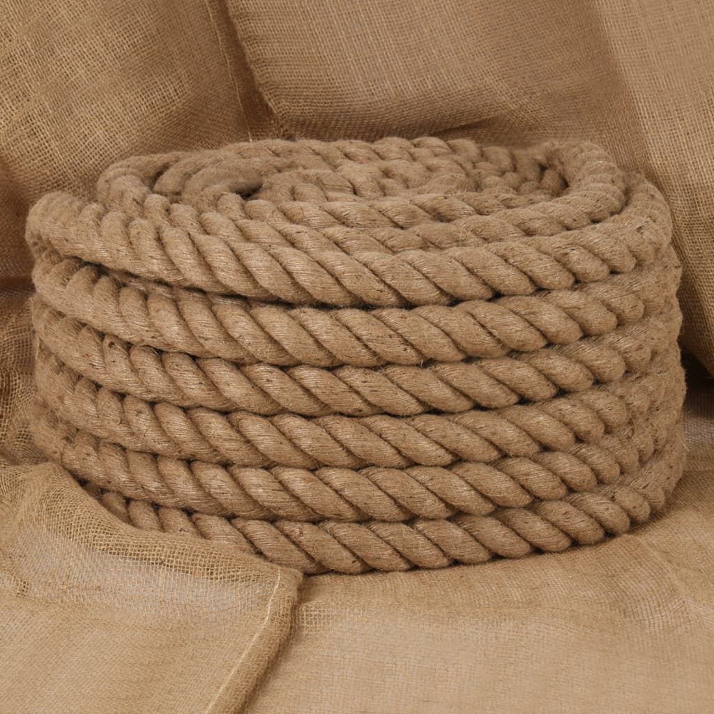 vidaXL Jutové lano 5 m dlhé 40 mm hrubé