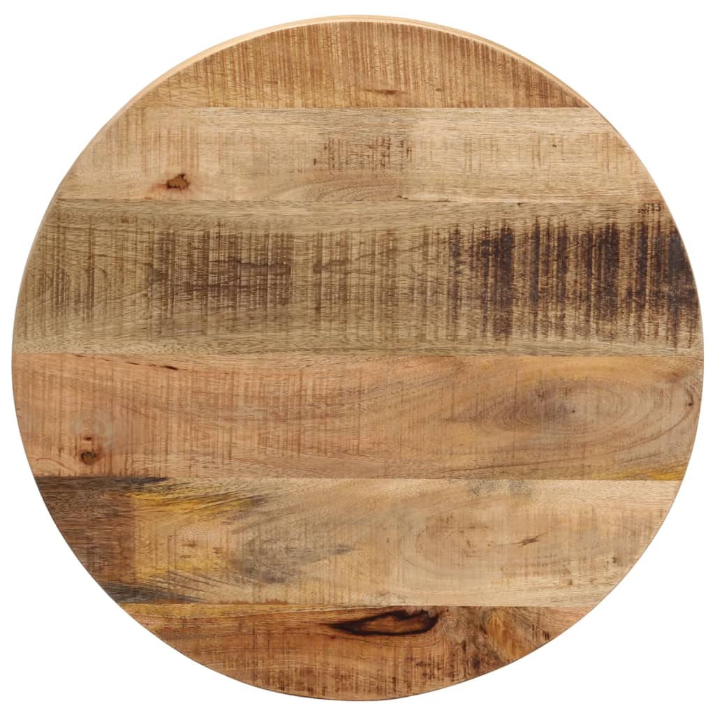 vidaXL Stolová doska Ø 60x1,5 cm okrúhla masívny surový mangovník
