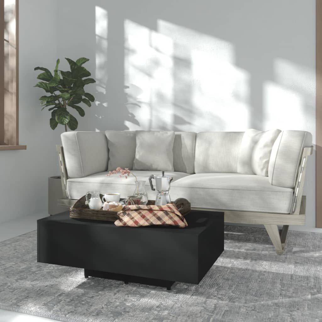 vidaXL Konferenčný stolík, čierny 85x55x31 cm, kompozitné drevo