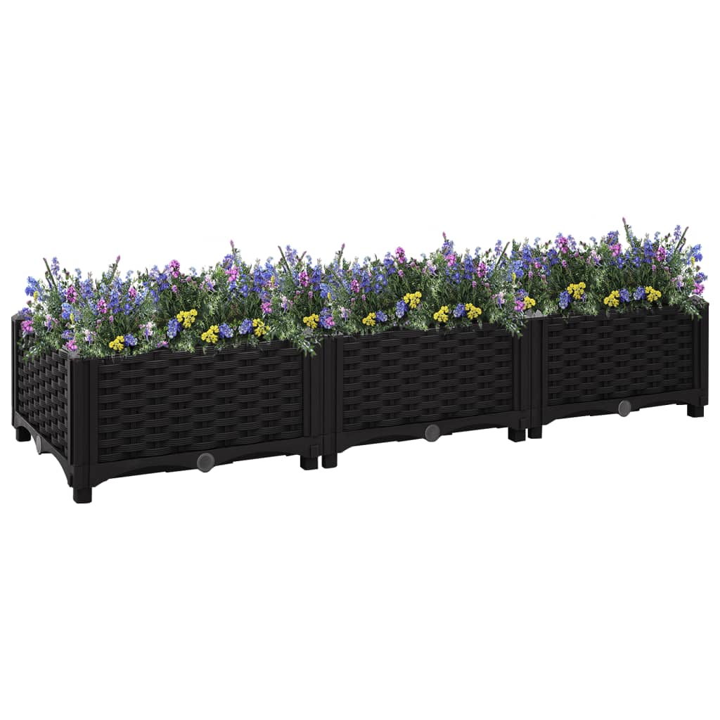 vidaXL Vyvýšený záhon 120x40x23 cm polypropylén