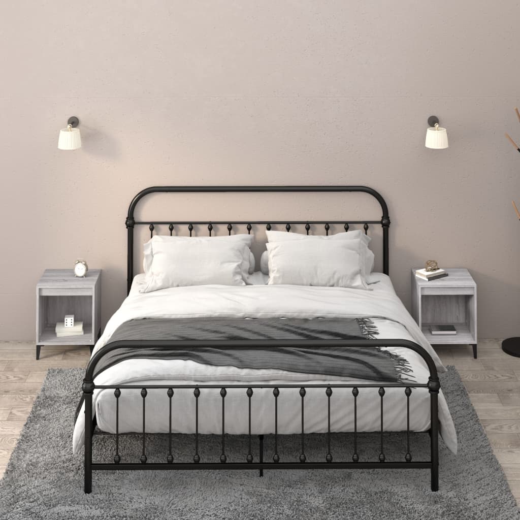 vidaXL Nočné stolíky 2 ks sivý dub sonoma 40x35x50 cm