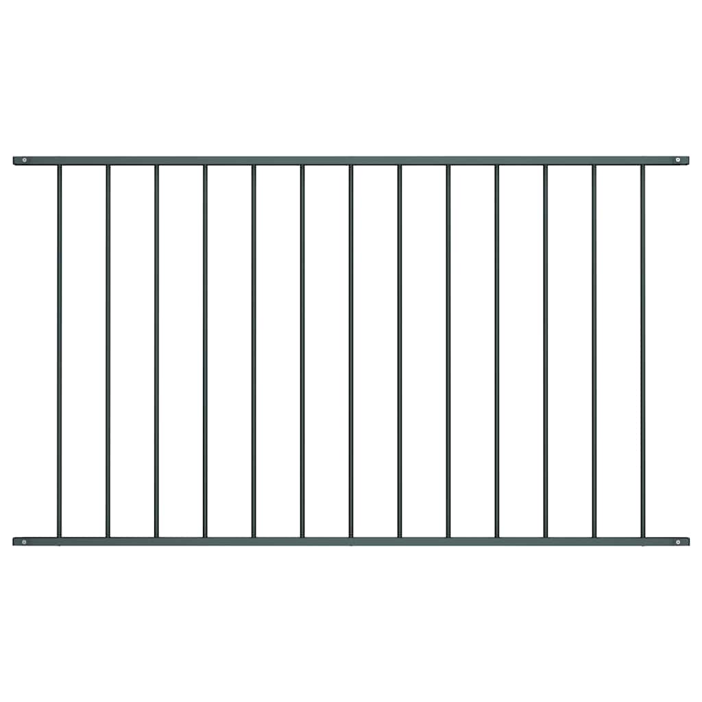 vidaXL Plotový panel, práškovaná oceľ 1,63x1 m, antarcitový