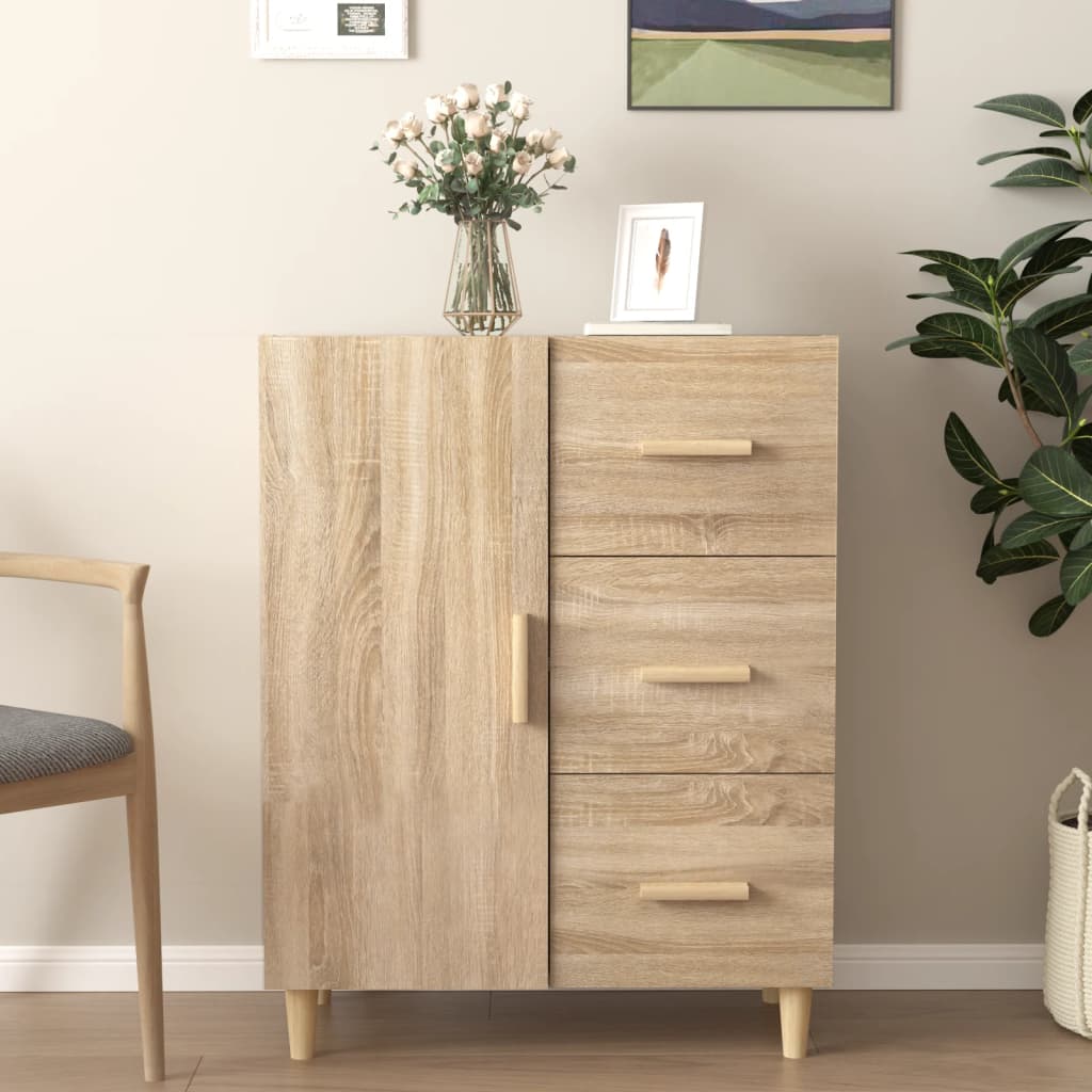 vidaXL Komoda dub sonoma 69,5x34x90 cm kompozitné drevo
