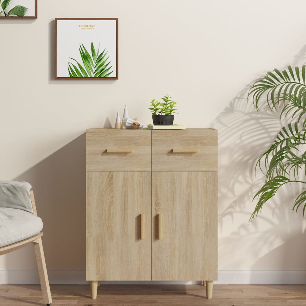 vidaXL Komoda dub sonoma 69,5x34x89 cm spracované drevo