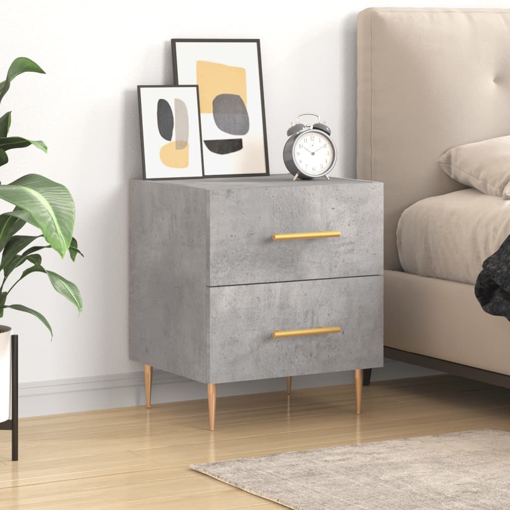 vidaXL Nočný stolík betónovo sivý 40x35x47,5 cm kompozitné drevo