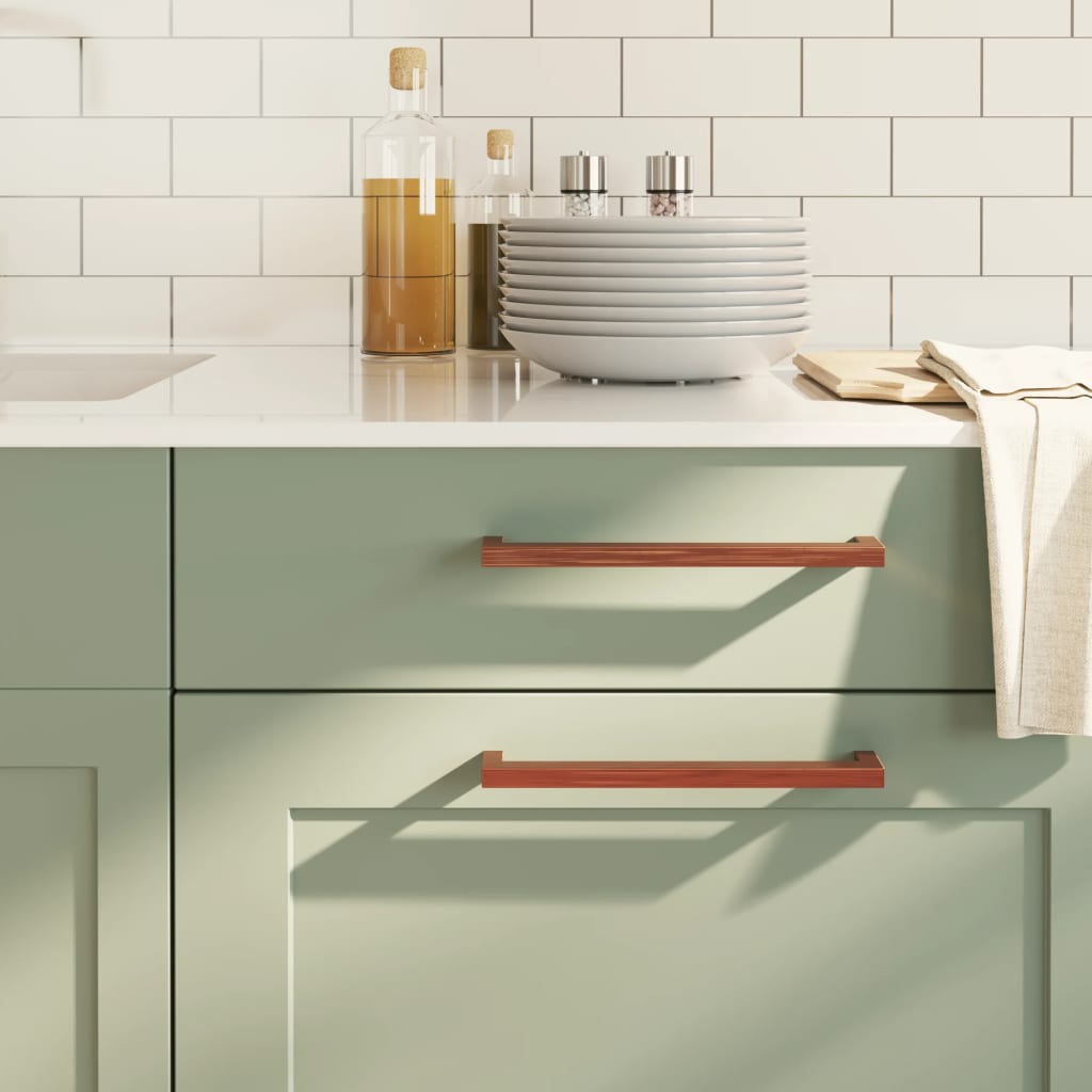 vidaXL Rukoväte na skrinku 20 ks bronzové 224 mm nehrdzavejúca oceľ