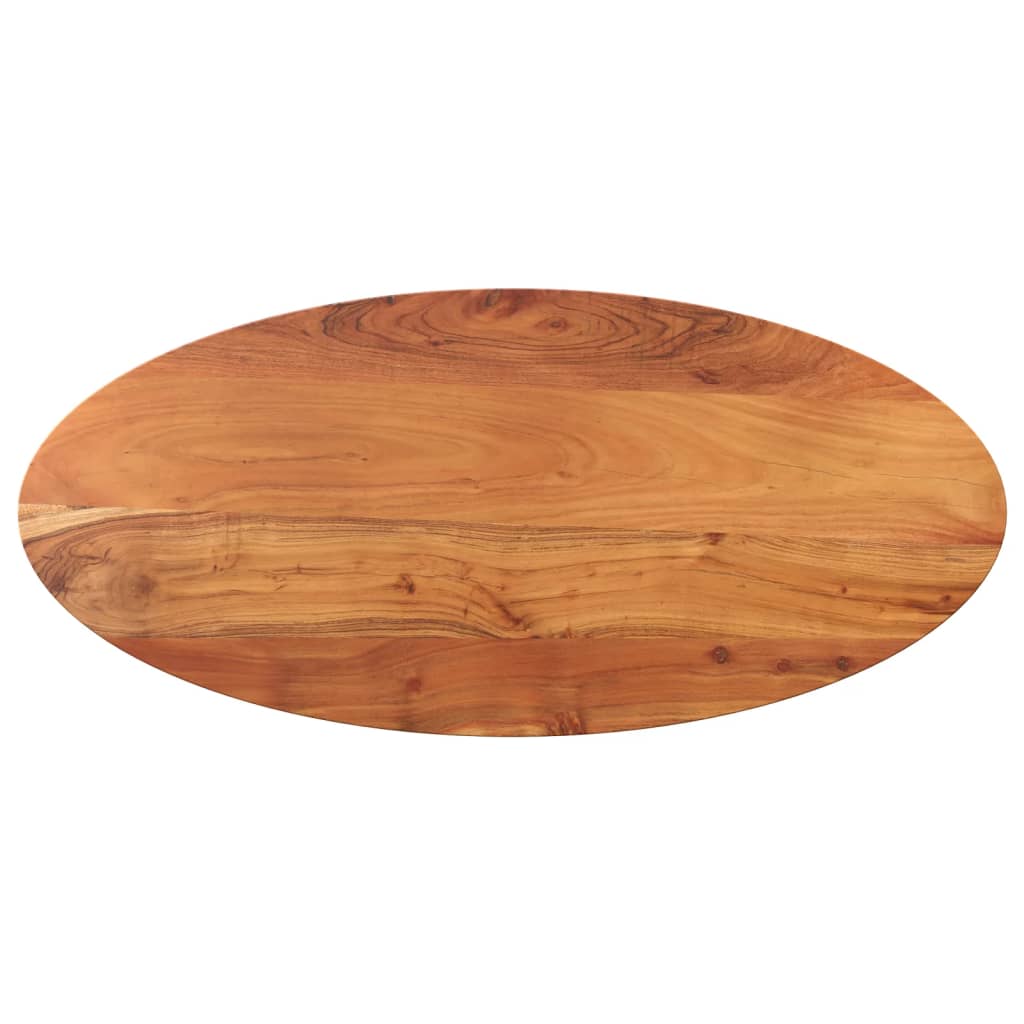 vidaXL Stolová doska 90x40x3,8 cm oválna masívna akácia