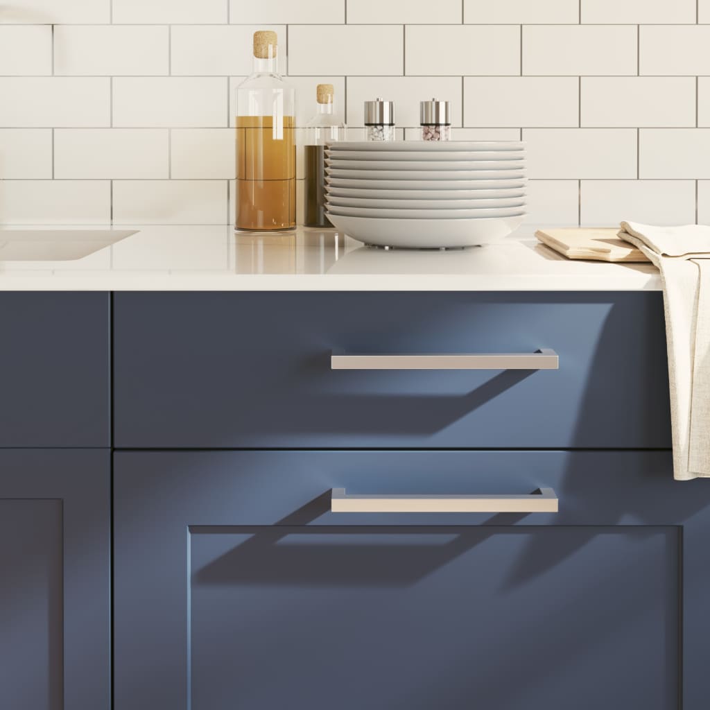 vidaXL Rukoväte na skrinku 20 ks strieborná 192 mm nehrdzavejúca oceľ