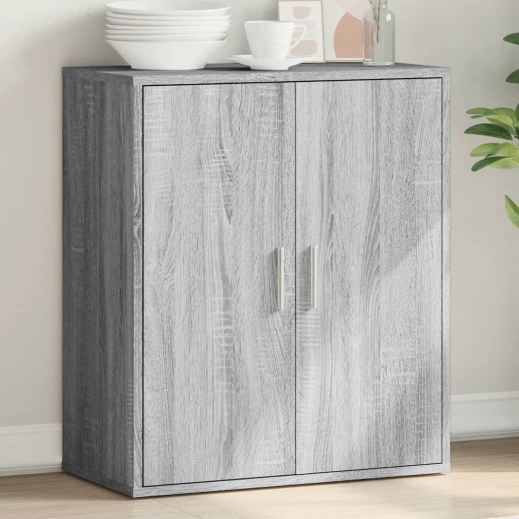vidaXL Komoda, sivá sonoma 79x38x80 cm, kompozitné drevo