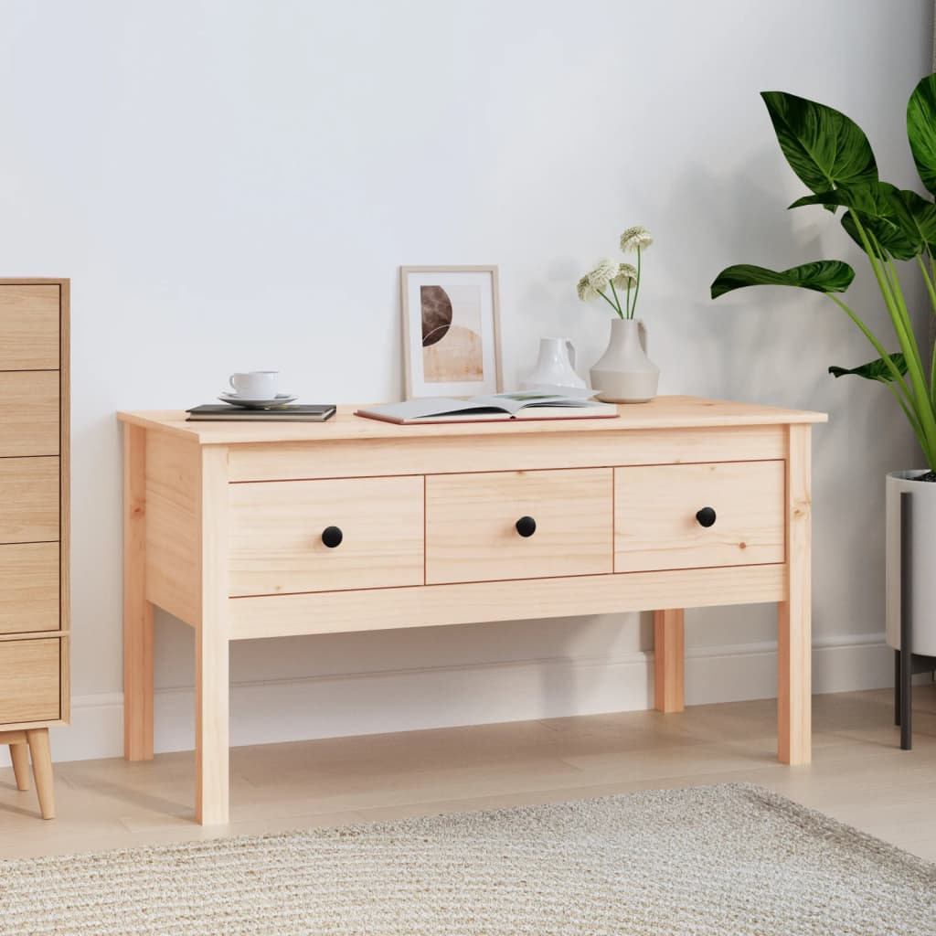 vidaXL Konferenčný stolík 102x49x55 cm borovicový masív