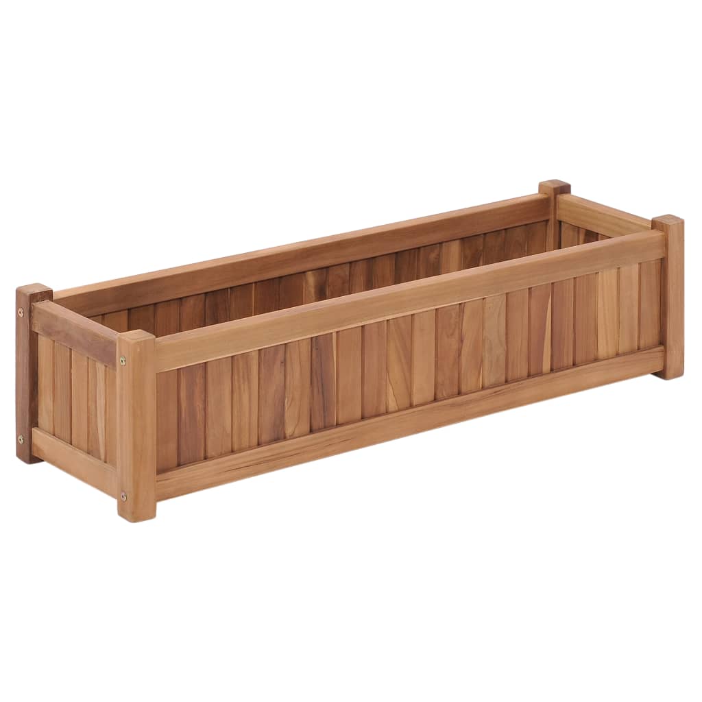vidaXL Vyvýšený záhon 100x30x25 cm, tíkový masív