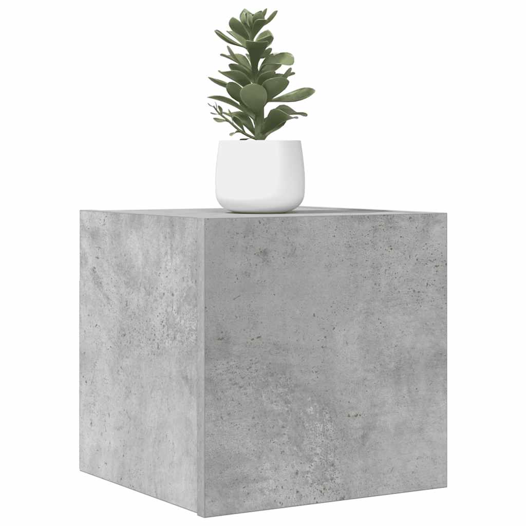 vidaXL Nástenné TV skrinky 2 ks betónové sivé 30,5x30x30 cm