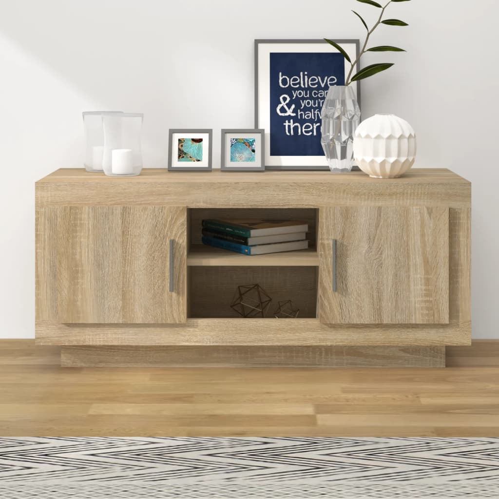 vidaXL TV skrinka dub sonoma 102x35x45 cm kompozitné drevo