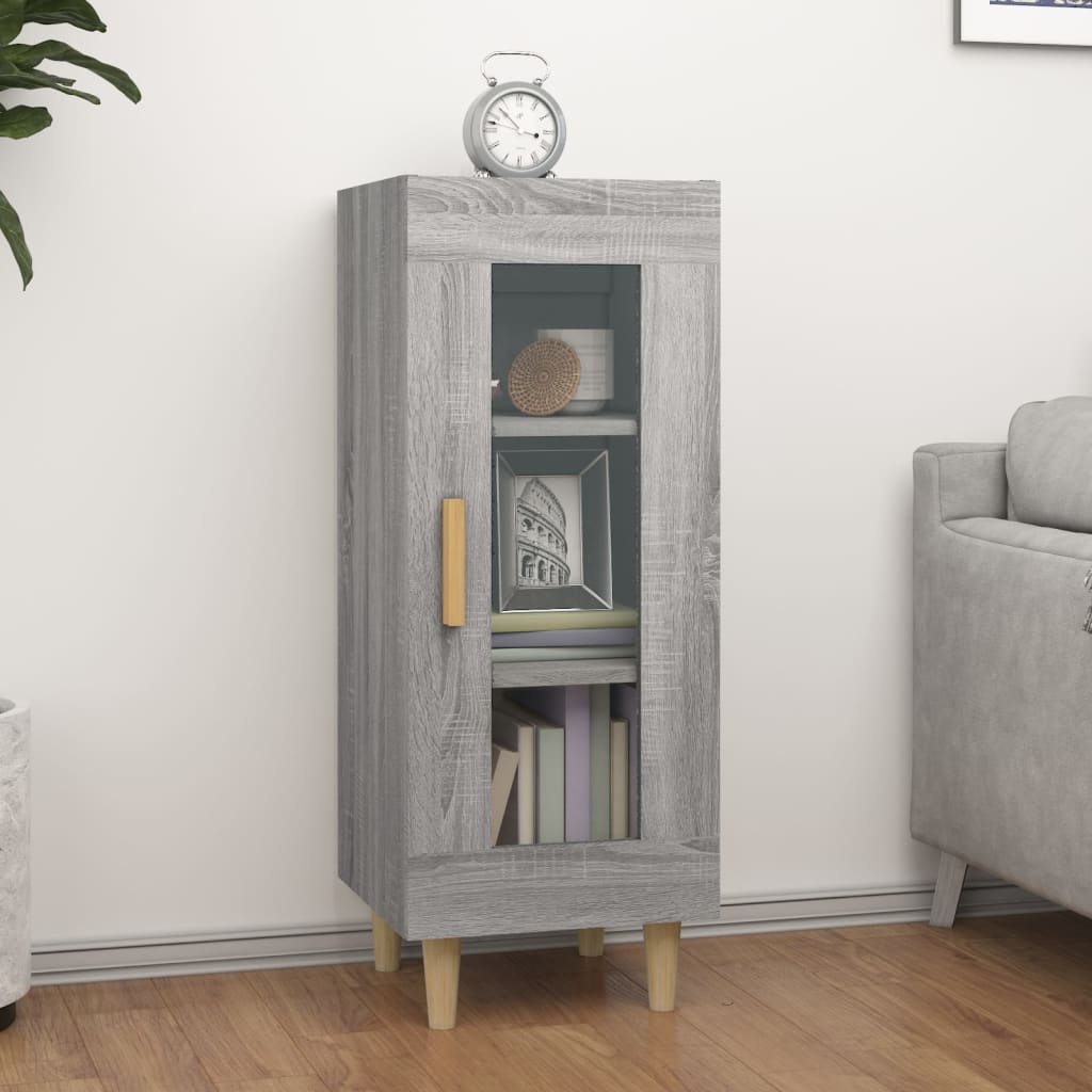 vidaXL Komoda sivý dub sonoma 34,5x34x90 cm spracované drevo