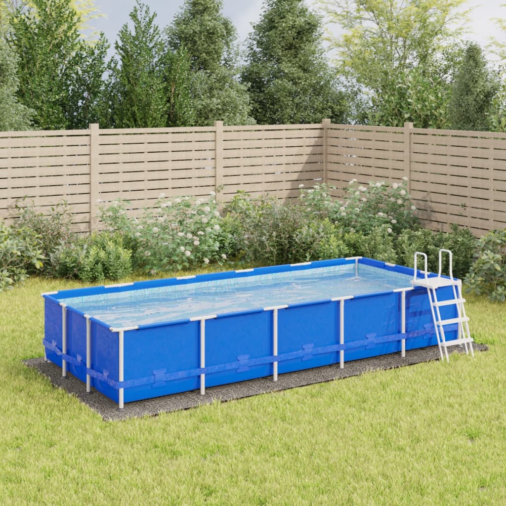 vidaXL Tkanina pod bazén bledosivá 550x280 cm polyesterová geotextília