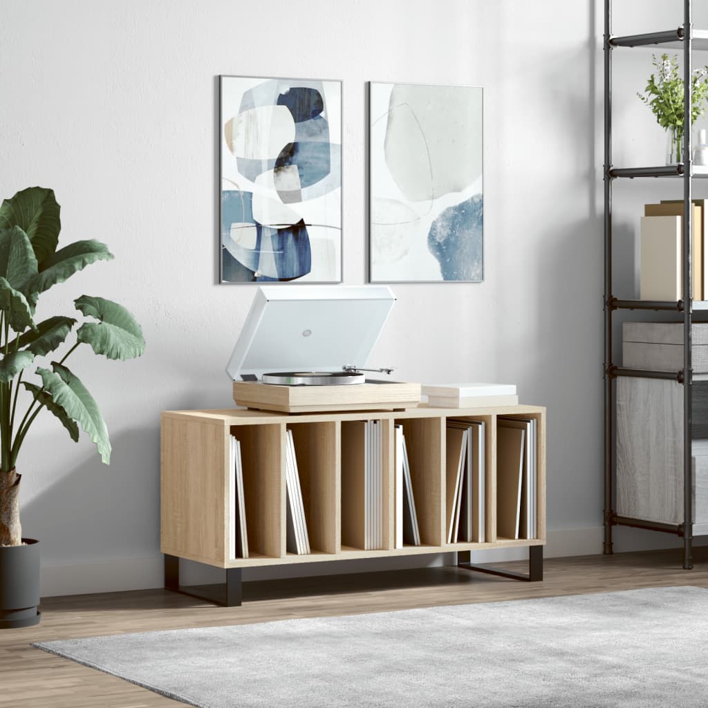 vidaXL Skrinka na platne dub sonoma 100x38x48 cm kompozitné drevo