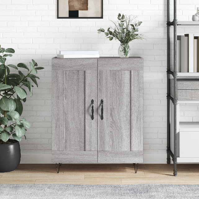 vidaXL Komoda sivý dub sonoma 69,5x34x90 cm kompozitné drevo