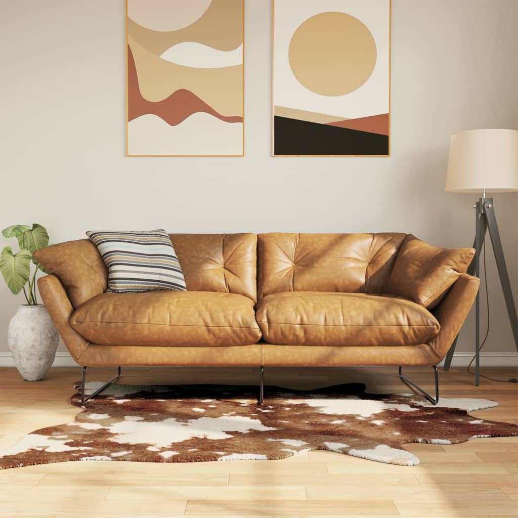 vidaXL Koberec hnedobiely 120x170 cm krava umývateľný protišmykový