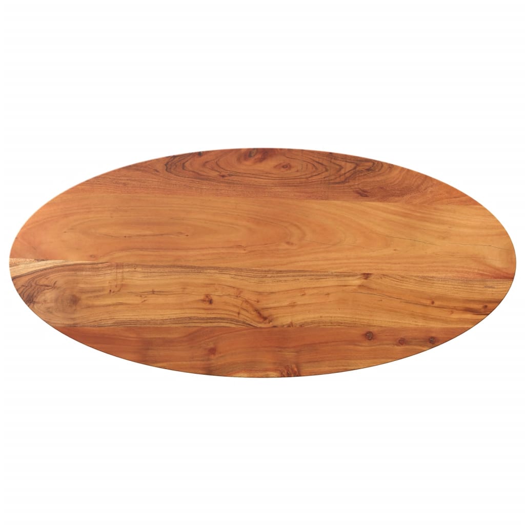 vidaXL Stolová doska 120x60x3,8 cm oválna masívna akácia
