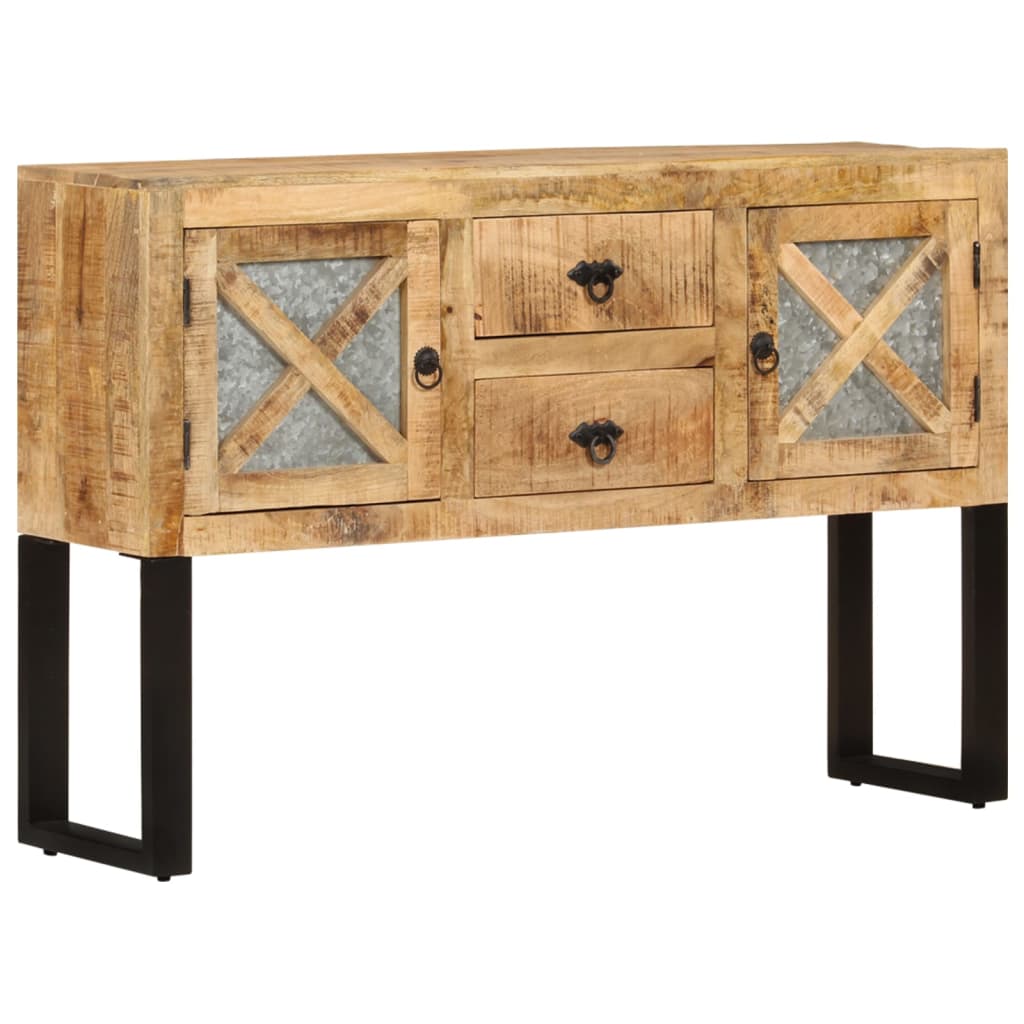 vidaXL Komoda 110x30x74 cm surové mangovníkové drevo