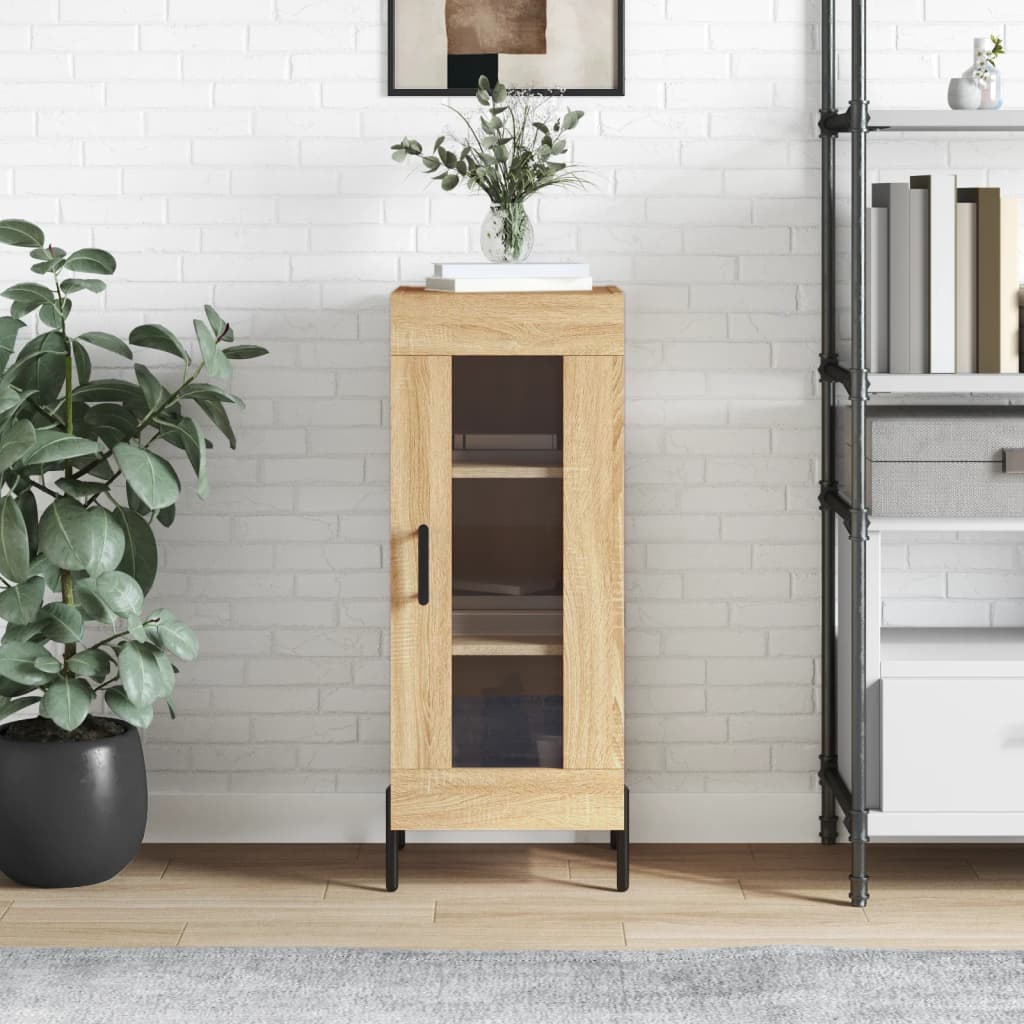 vidaXL Komoda dub sonoma 34,5x34x90 cm spracované drevo