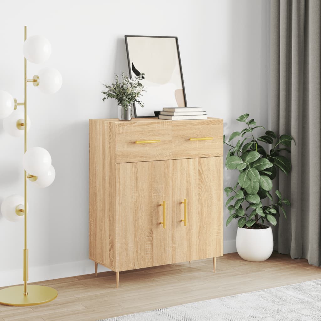 vidaXL Komoda dub sonoma 69,5x34x90 cm kompozitné drevo