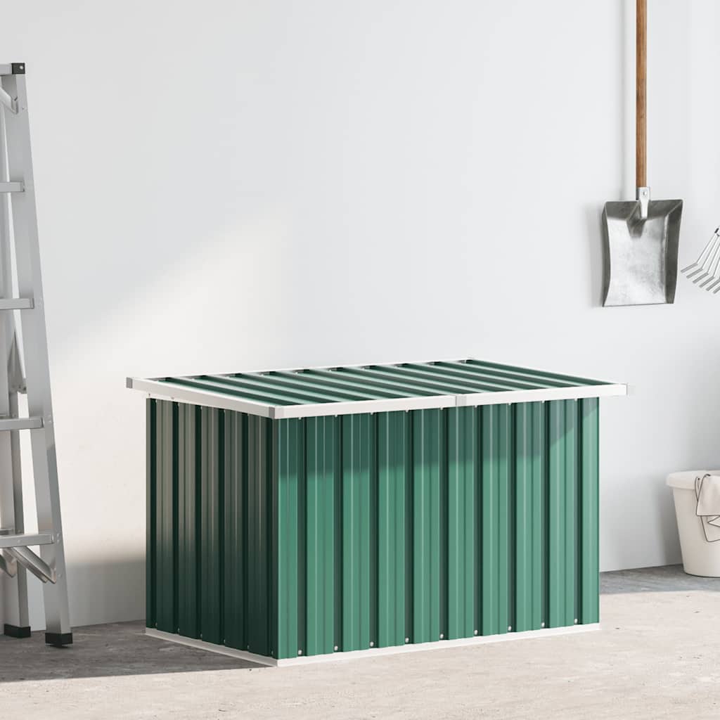 vidaXL Záhradný úložný box zelený 109x67x65 cm
