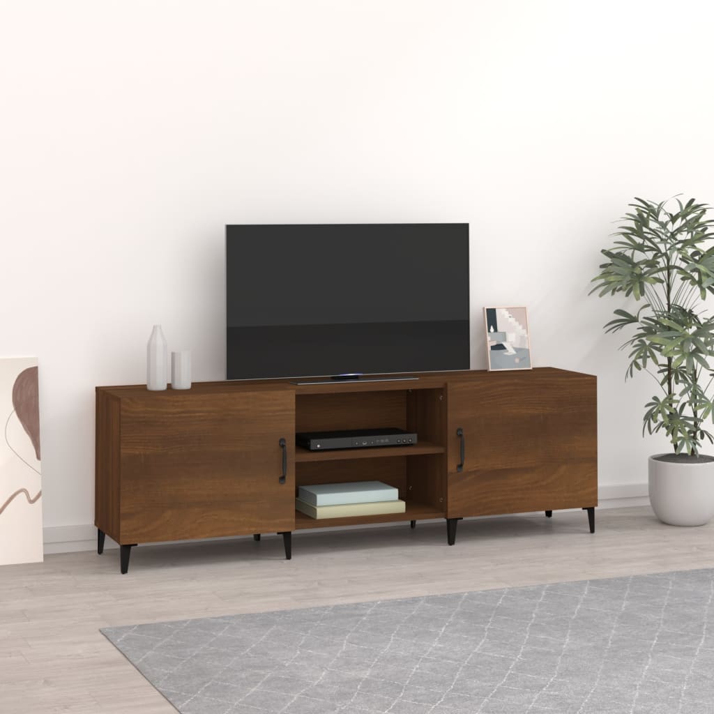 vidaXL TV skrinka, hnedý dub 150x30x50 cm, kompozitné drevo