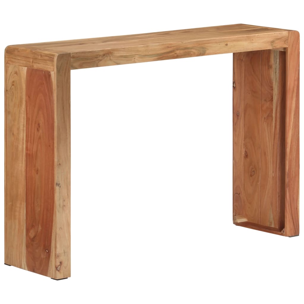 vidaXL Konzolový stolík 110x30x76 cm masívne akáciové drevo