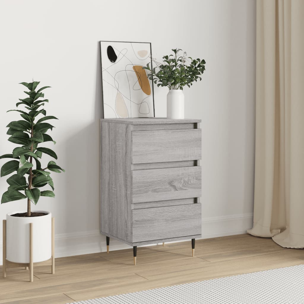 vidaXL Komoda sivá sonoma 40x35x70 cm kompozitné drevo