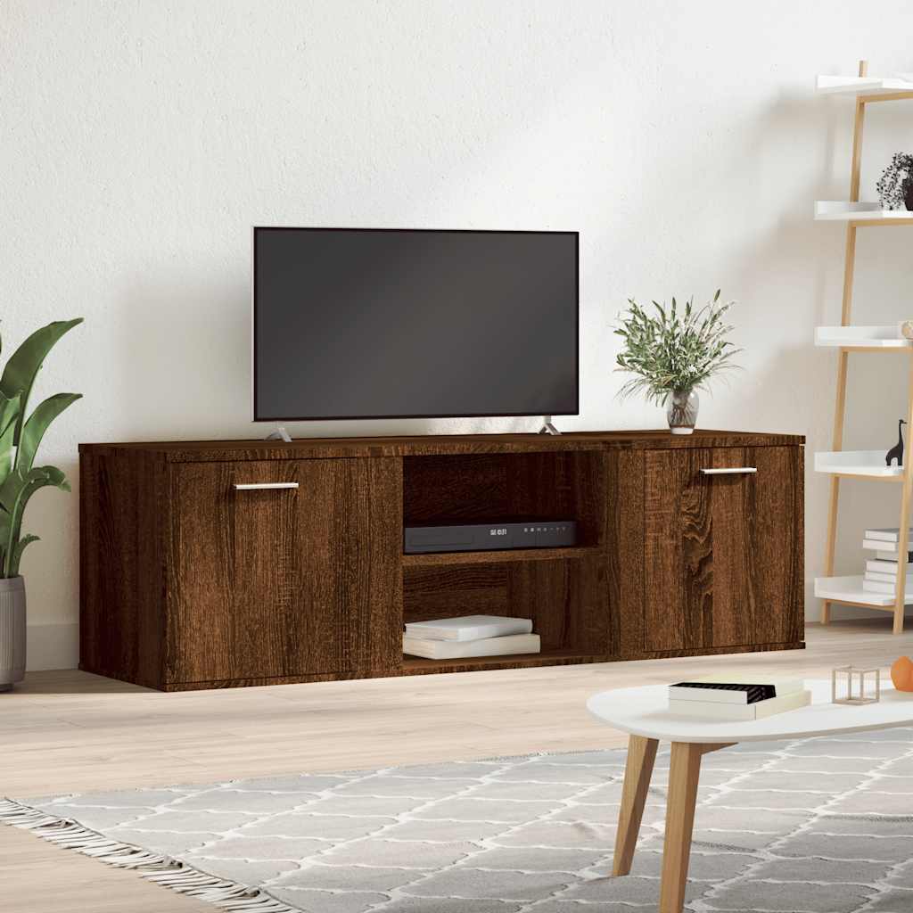 vidaXL TV skrinka hnedý dub 120x34x37 cm kompozitné drevo
