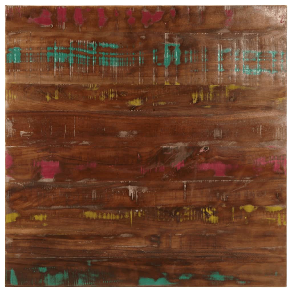 vidaXL Stolová doska 70x70x3,8 cm štvorec masívne recyklované drevo