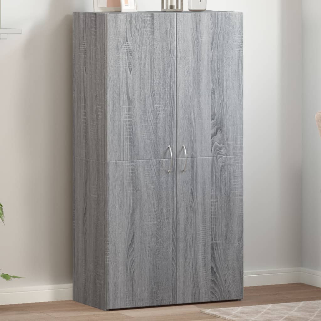 vidaXL Kartotéka sivá sonoma 60x32x115 cm kompozitné drevo