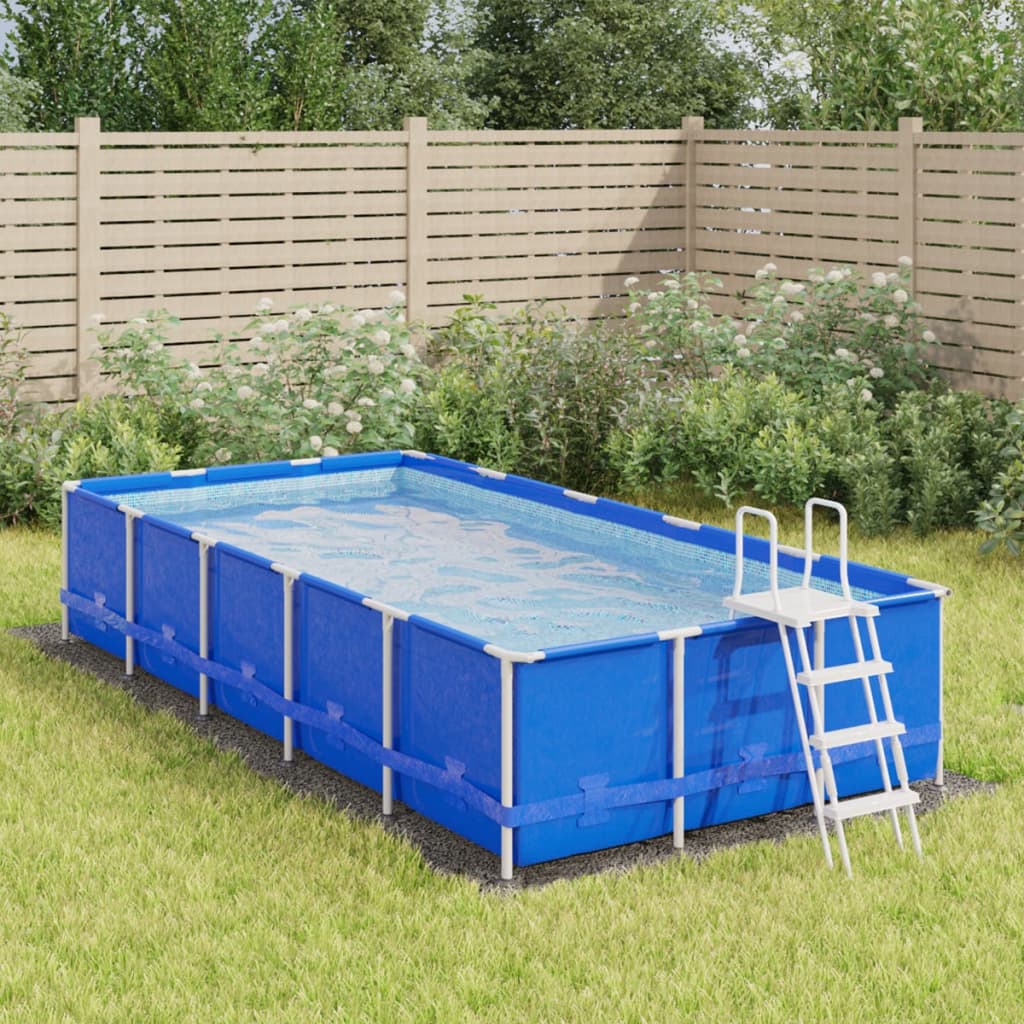 vidaXL Tkanina pod bazén bledosivá 500x250 cm polyesterová geotextília