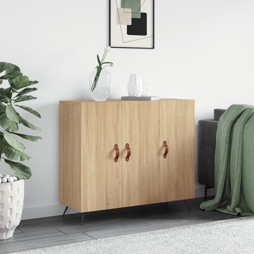 vidaXL Komoda dub sonoma 90x34x80 cm kompozitné drevo