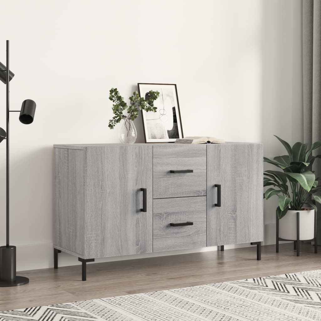vidaXL Komoda, sivá sonoma 100x36x60 cm, kompozitné drevo