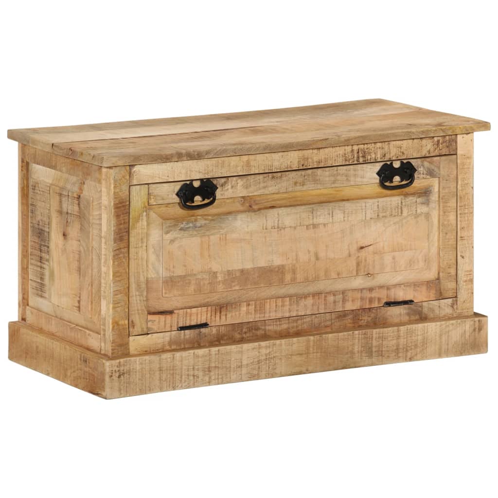 vidaXL Úložná lavica na topánky 85x40x45 cm mangovníkový masív
