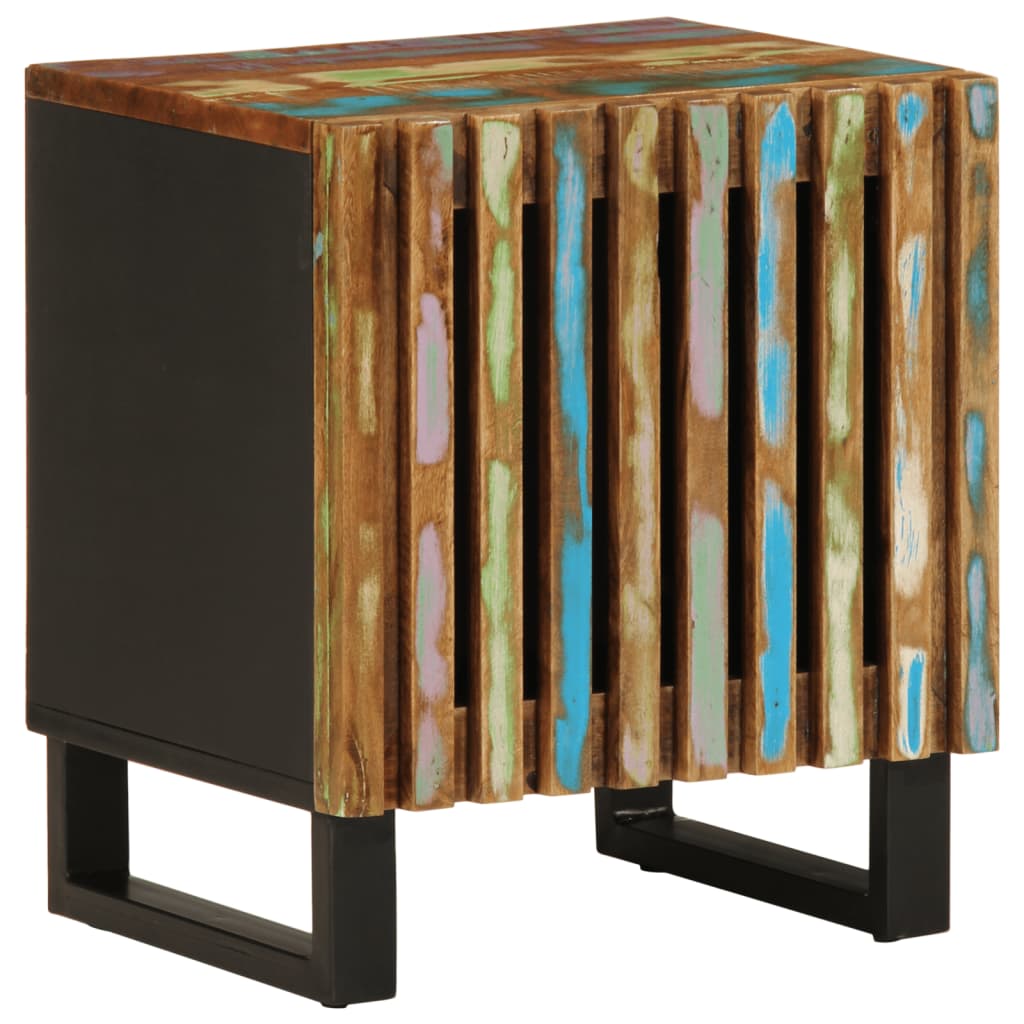 vidaXL Nočný stolík 40x34x46 cm masívne recyklované drevo