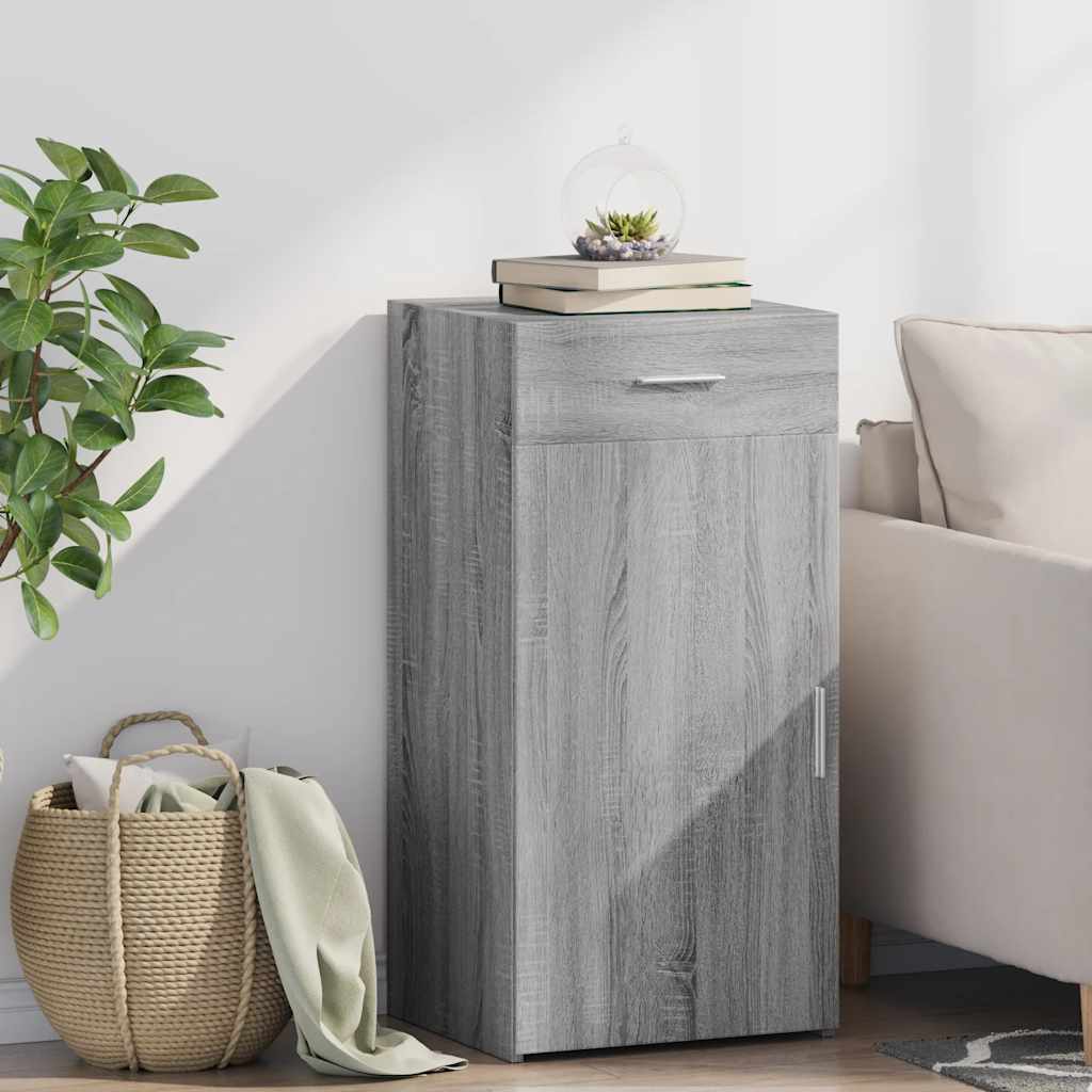vidaXL Komoda sivý dub sonoma 45x42,5x93 cm kompozitné drevo