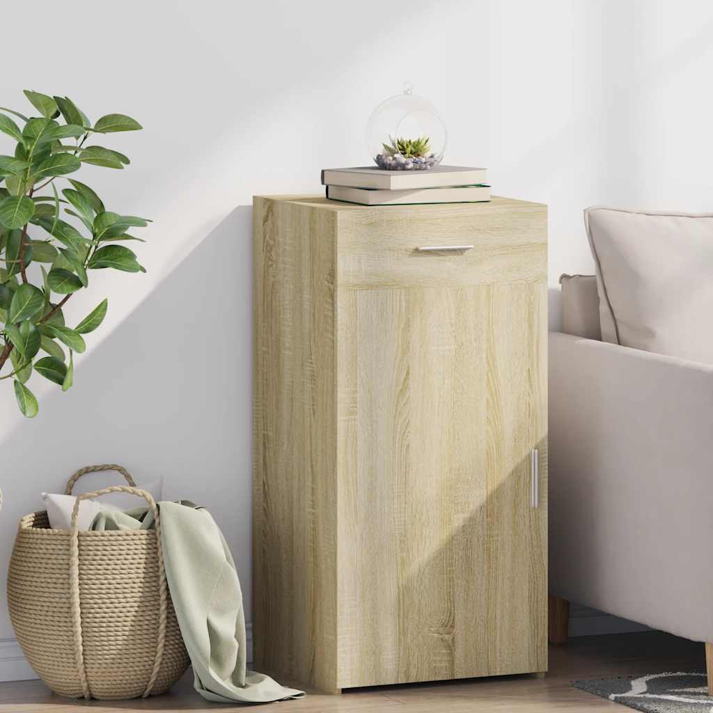 vidaXL Komoda dub sonoma 45x42,5x93 cm kompozitné drevo