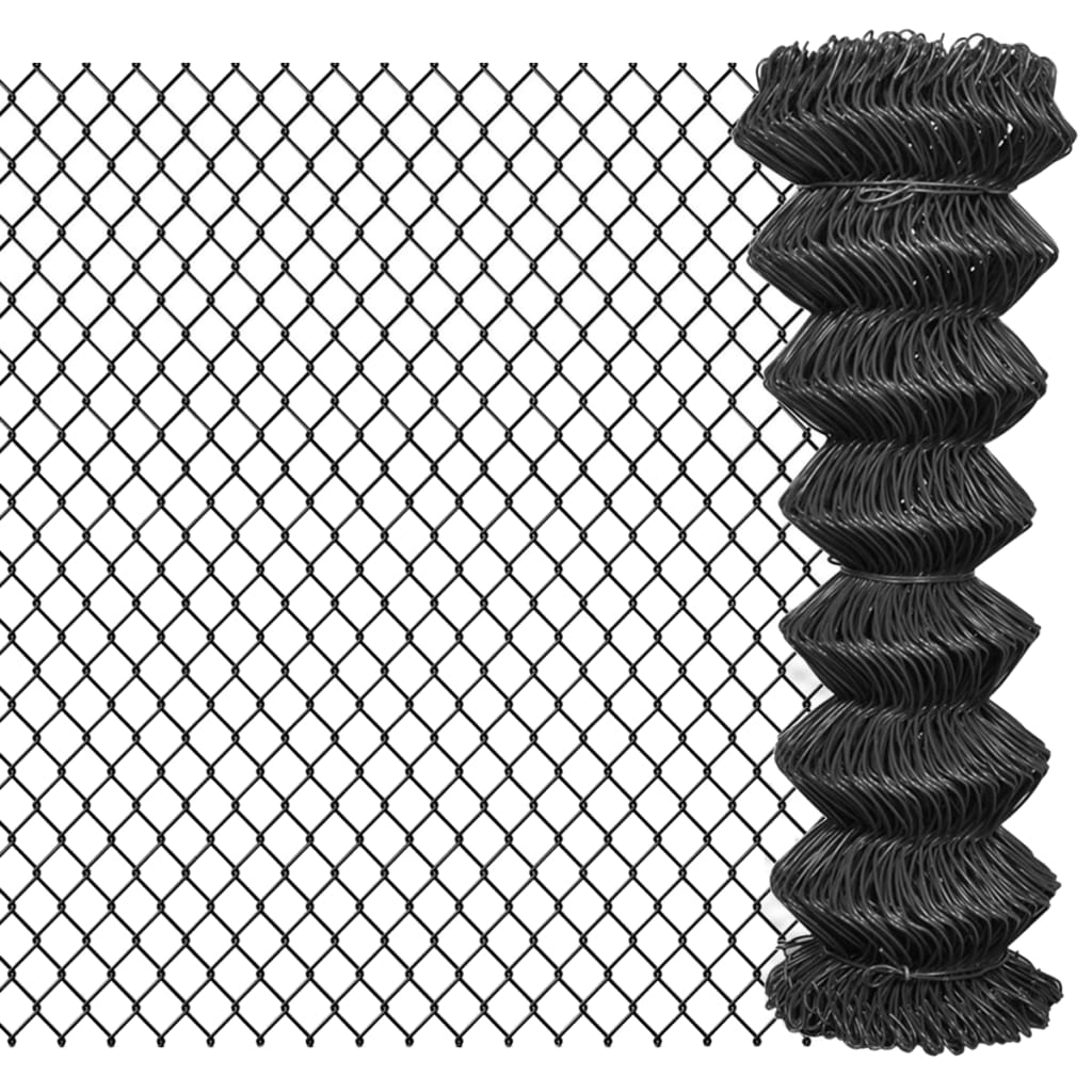 vidaXL Drôtené pletivo, oceľ 15x1,25 m, sivé