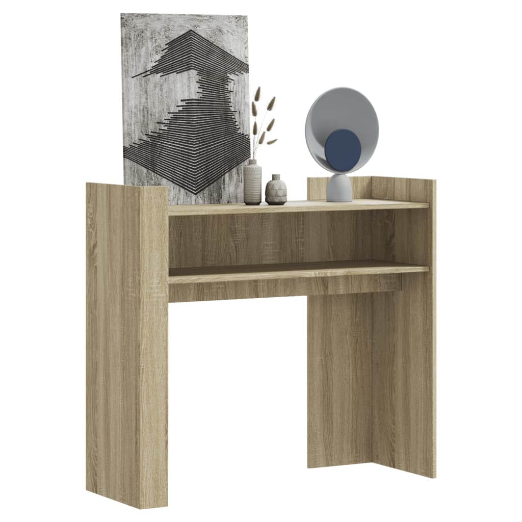 vidaXL Konzolový stolík dub sonoma 100x35x90 cm kompozitné drevo