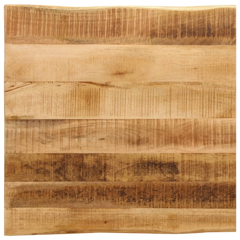 vidaXL Stolová doska živá hrana 60x60x2,5 cm masívny surový mangovník