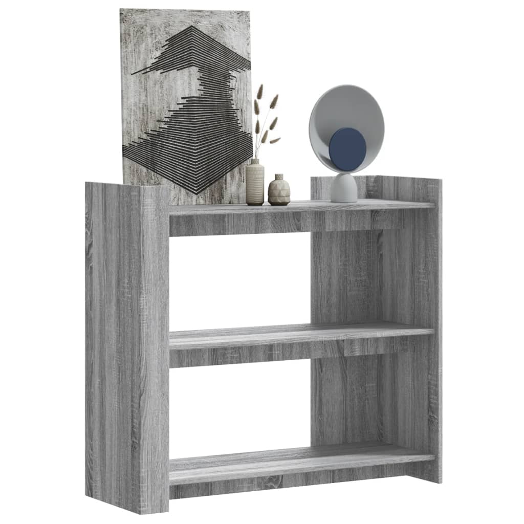 vidaXL Konzolový stolík sivý sonoma 100x35x90 cm kompozitné drevo