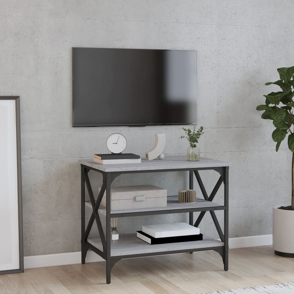 vidaXL TV skrinka sivý dub sonoma 60x40x50 cm spracované drevo